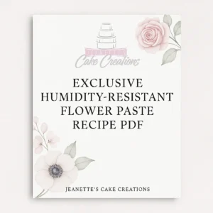 Exclusive humidity resistant flower paste recipe