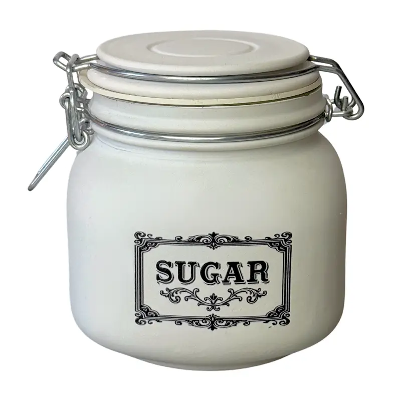 Glass Canister – Sugar / Suiker Storage Jar (700ml)